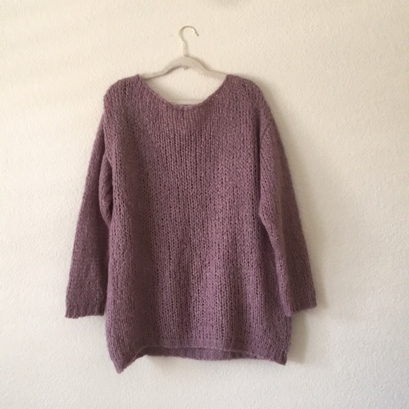 Stile Benetton Sweater Loose Knit Oversized Artsy - Picture 12 of 13